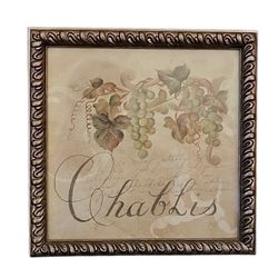 Chablis Wine Wall Frame