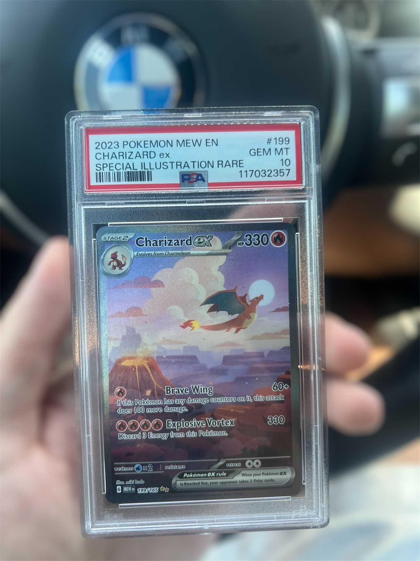 Charizard Ex #199 SIR PSA 10 GEM MT Pokemon 151 Scarlet & Violet