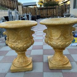 New Flower Pots Made Out Of Cement Perfect Gift 