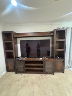 Dark Wood Entertainment Center