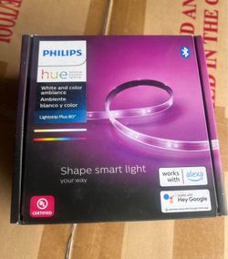 Philips Hue 6.6 ft Under Cabinet Light Base Kit Smart Plug In LED Lights