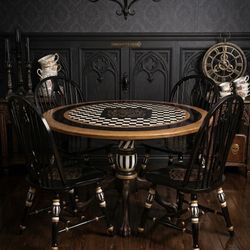 The Mad Hatter’s Dining Set: A Hand-Painted Wonderland Masterpiece