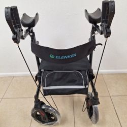 All-Terrain Upright Rollator Walker, Stand up Rolling Walker