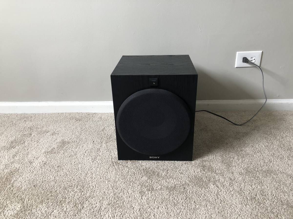 Sony SA-W2500 Powered Active Subwoofer 10" Woofer 100W