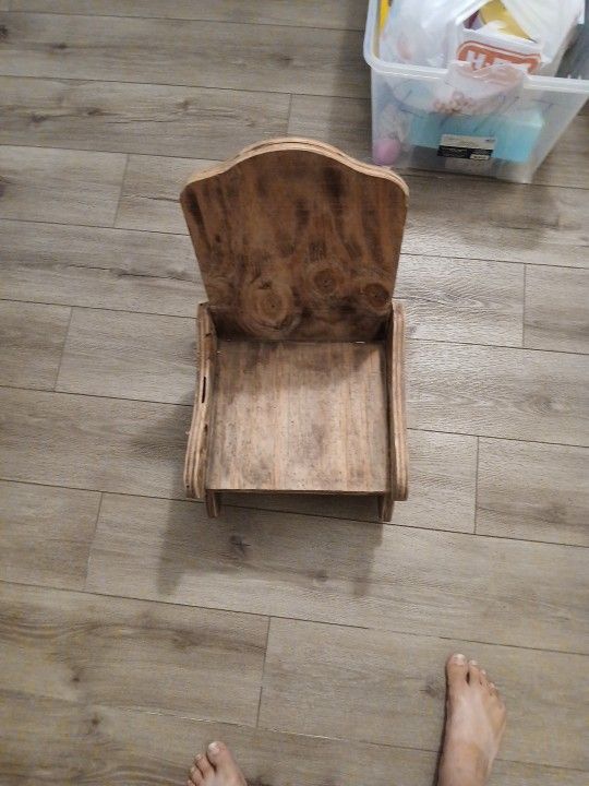 Homemade Wooden Rockingchair For Kids