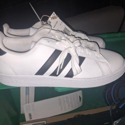 Size 10 White Brand New Adidas With The Tag On Them 10.5