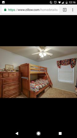 Twin over Full bunk bed