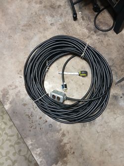 Brand new heavy duty extension cord with dual plug-in box x