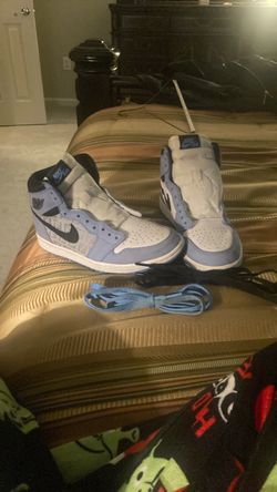 Nike Air Jordans - Black, Light Blue, White - (CUSTOMS SHOES)