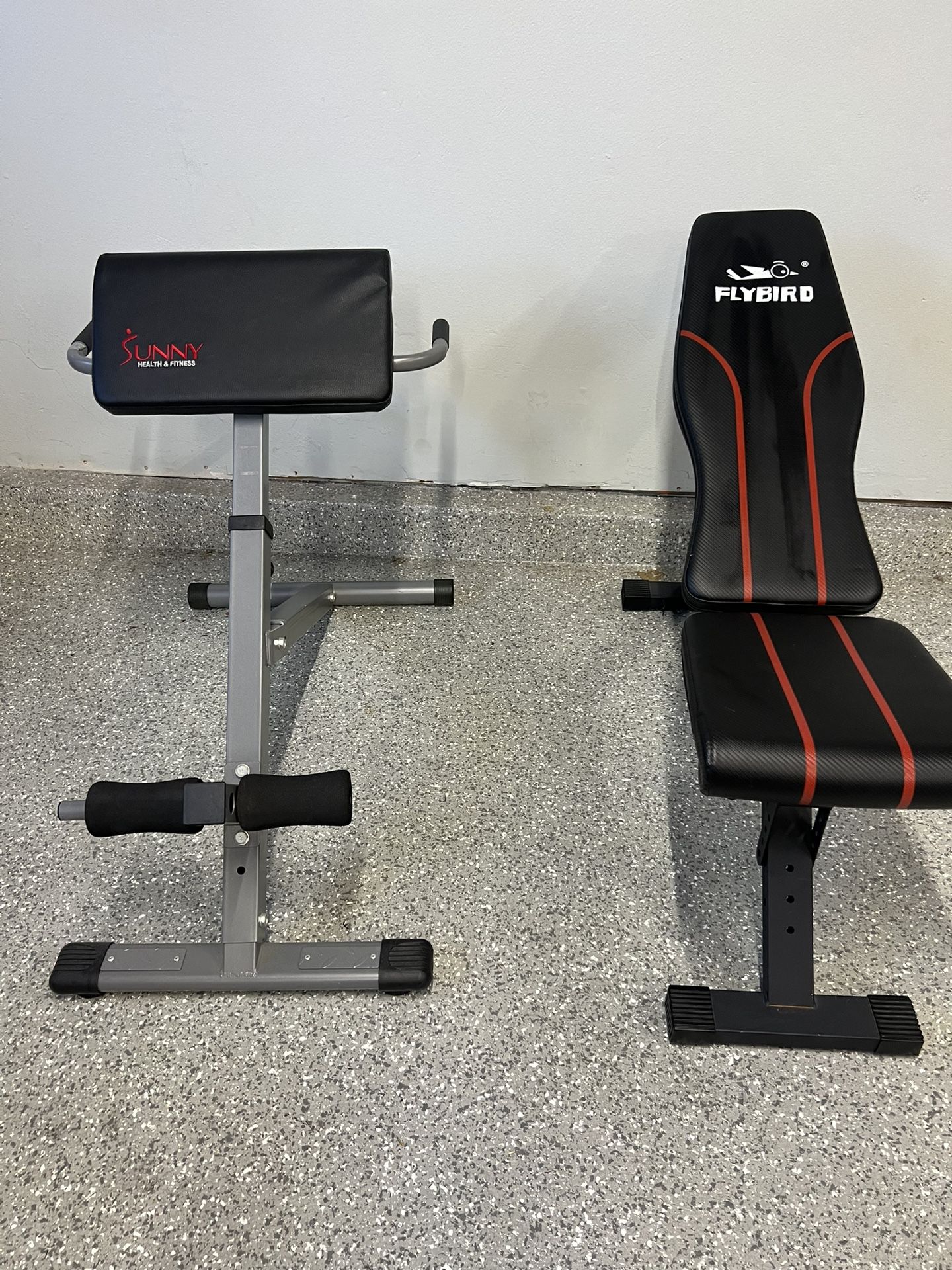 Adjustable weight Bench And Back Extension Chair Never Used 