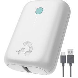 Nimble Champ Lite Portable Charger, 5200mAh Fast Charging Power Bank 15W USB C and A Port with Cable, Travel Essential Battery Pack for iPhone Galaxy 