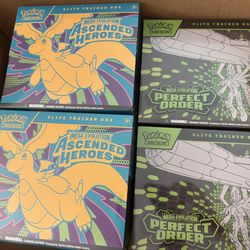 Pokemon Ascended Heroes And Perfect Order ETB FOR SALE 