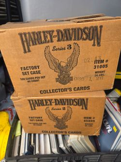 Harley-Davidson Collector's Cards Series 2 & 3 Factory Set Cases