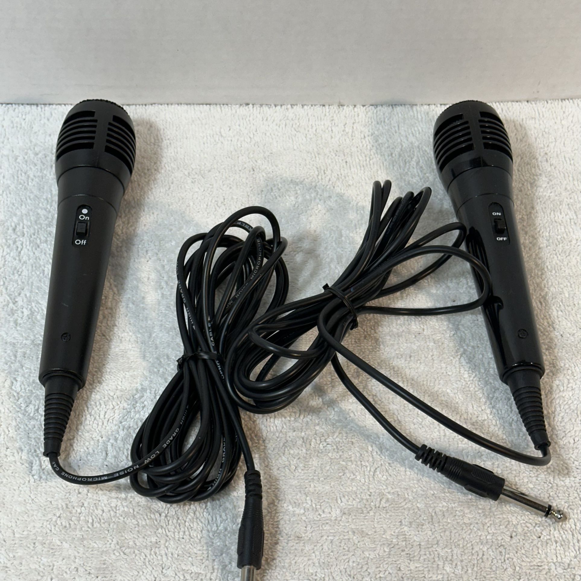 A Nice Pair Of Basic Karaoke Microphones 