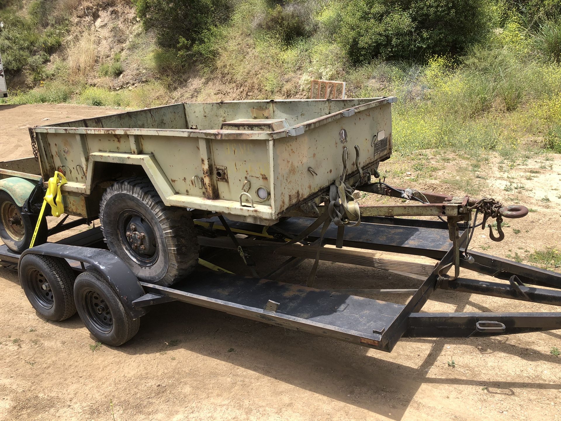 Military Dump Trailer 3/4 ton 2wheel M101