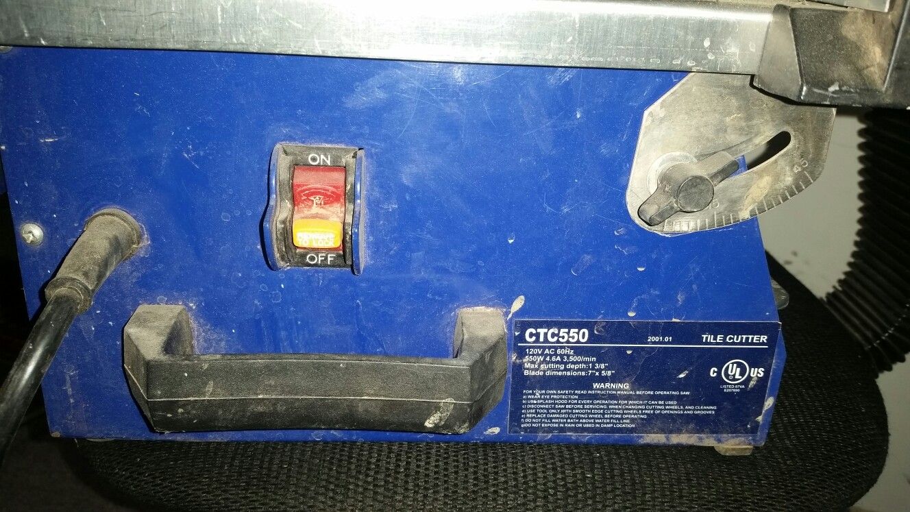 Ctc550 tile cutter sale manual