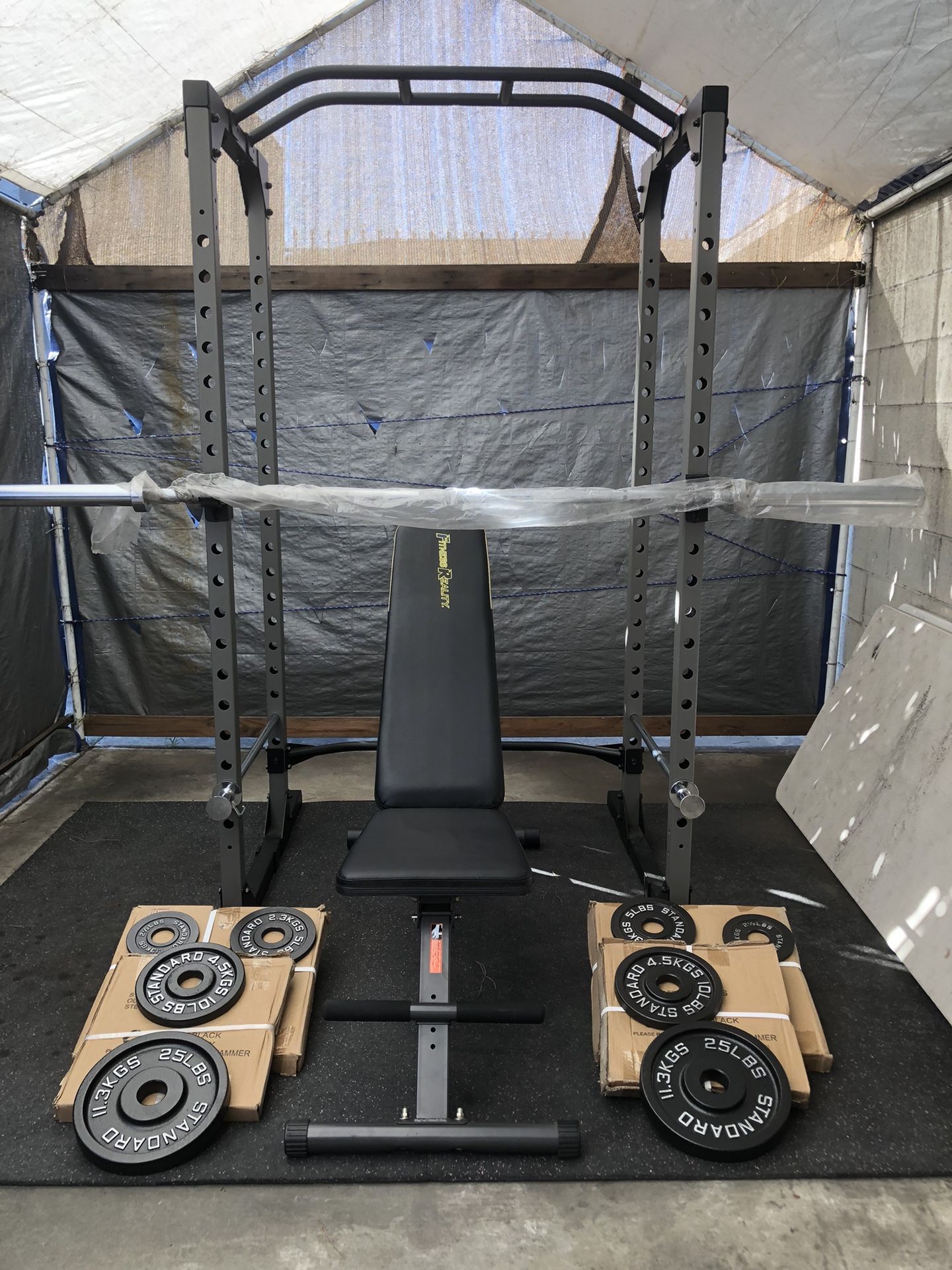 New Olympic Weight Set Squat Bench Press Pull-up Deadlift