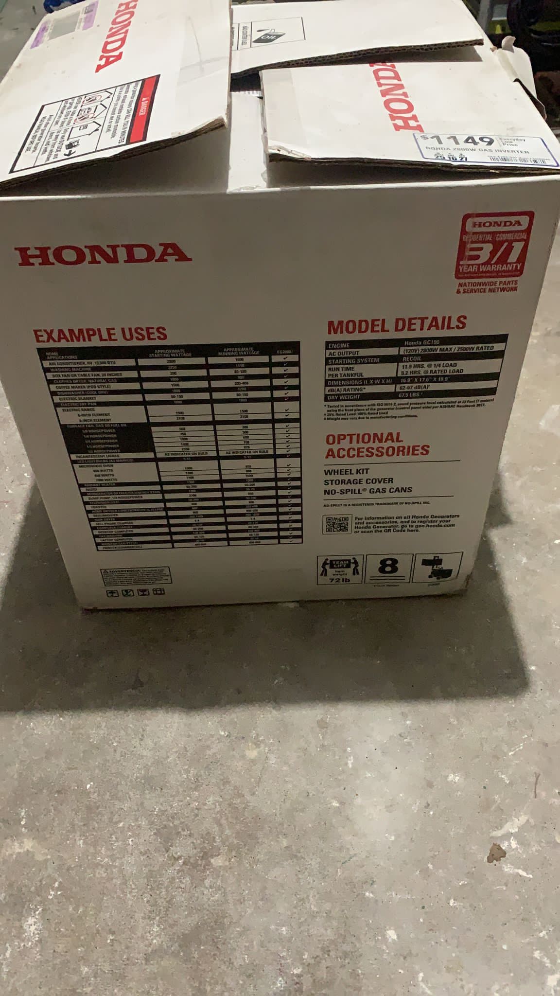 Generator Honda Planta De Luz