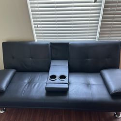 Black Futon Couch 