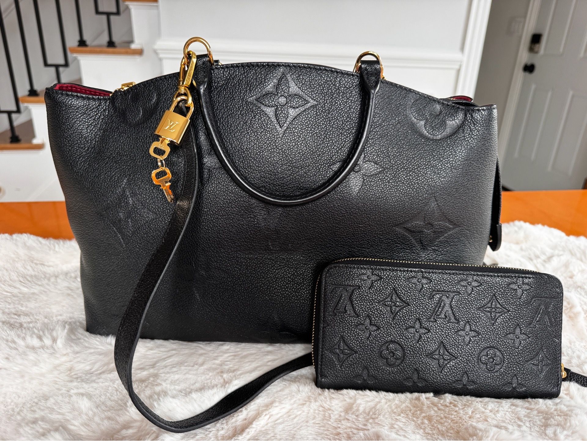 Authentic Louis Vuitton Grand Palais Bag + Matching Wallet