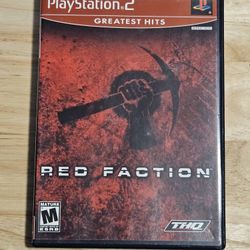 Red Faction Sony PlayStation 2 PS2 Video Game CIB Complete In Box With Manual