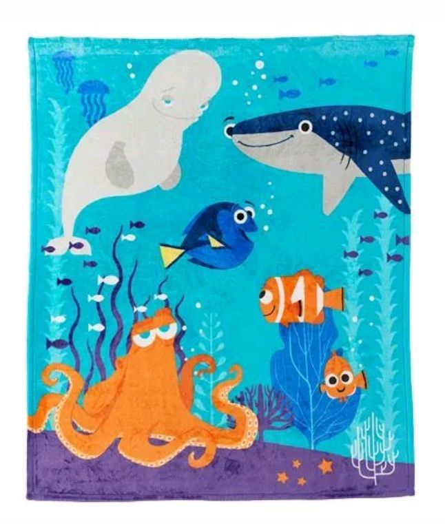 NWT Finding Dory Disney Jumping beans 50x60 Throw Blanket