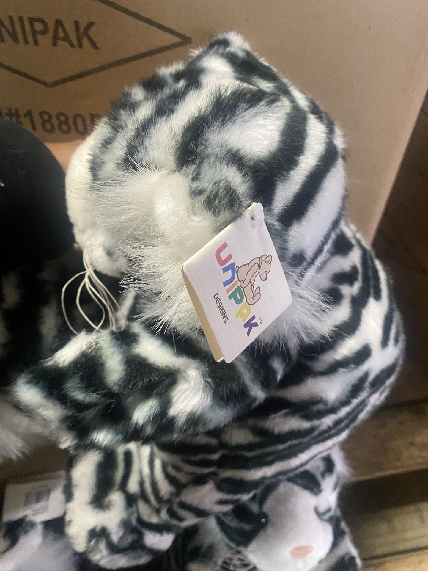 New Unipak Stuffed Animal Tiger 12 Inches Big