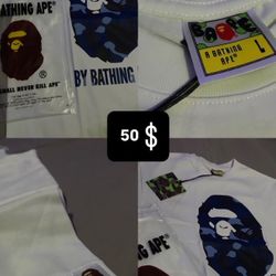 Blue Bape Shirt Large 