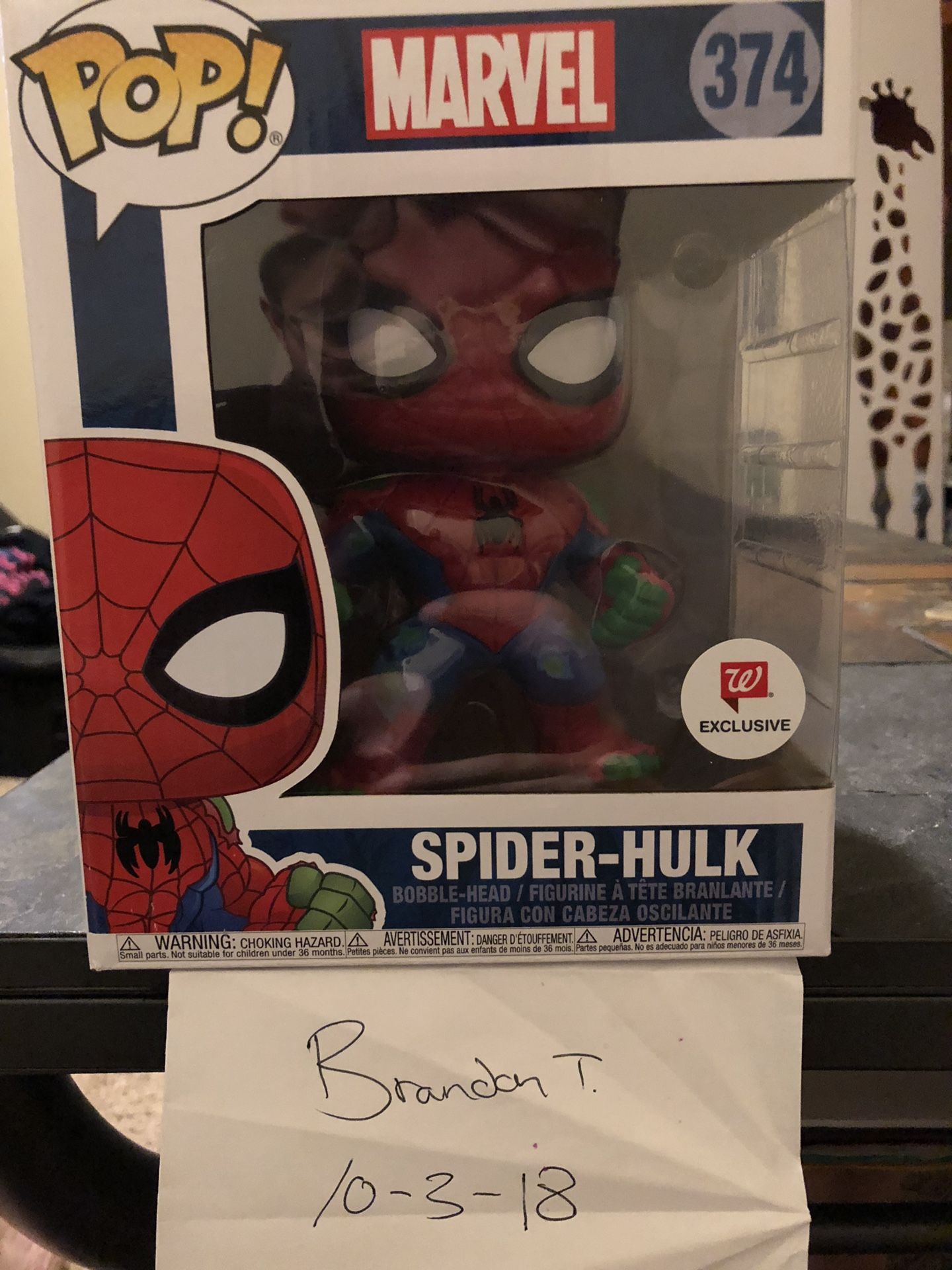 Spider hulk funko pop