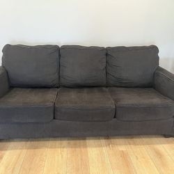 Dark Grey Sofa Sleeper and Loveseat
