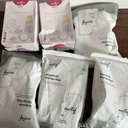 NEW Spectra parts flange size 24mm and 4 milk storage bags