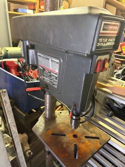 15.5” floor standing drill press