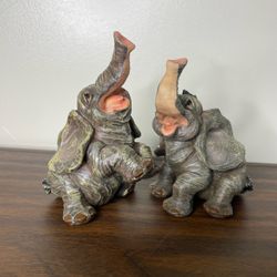 Elephant Figurine Set Safari Animal Figures