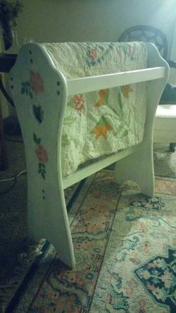 Hand Painted Quilt Rack