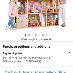 Doll House And Furniture Like New 