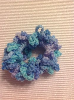 Crocheted hair tie