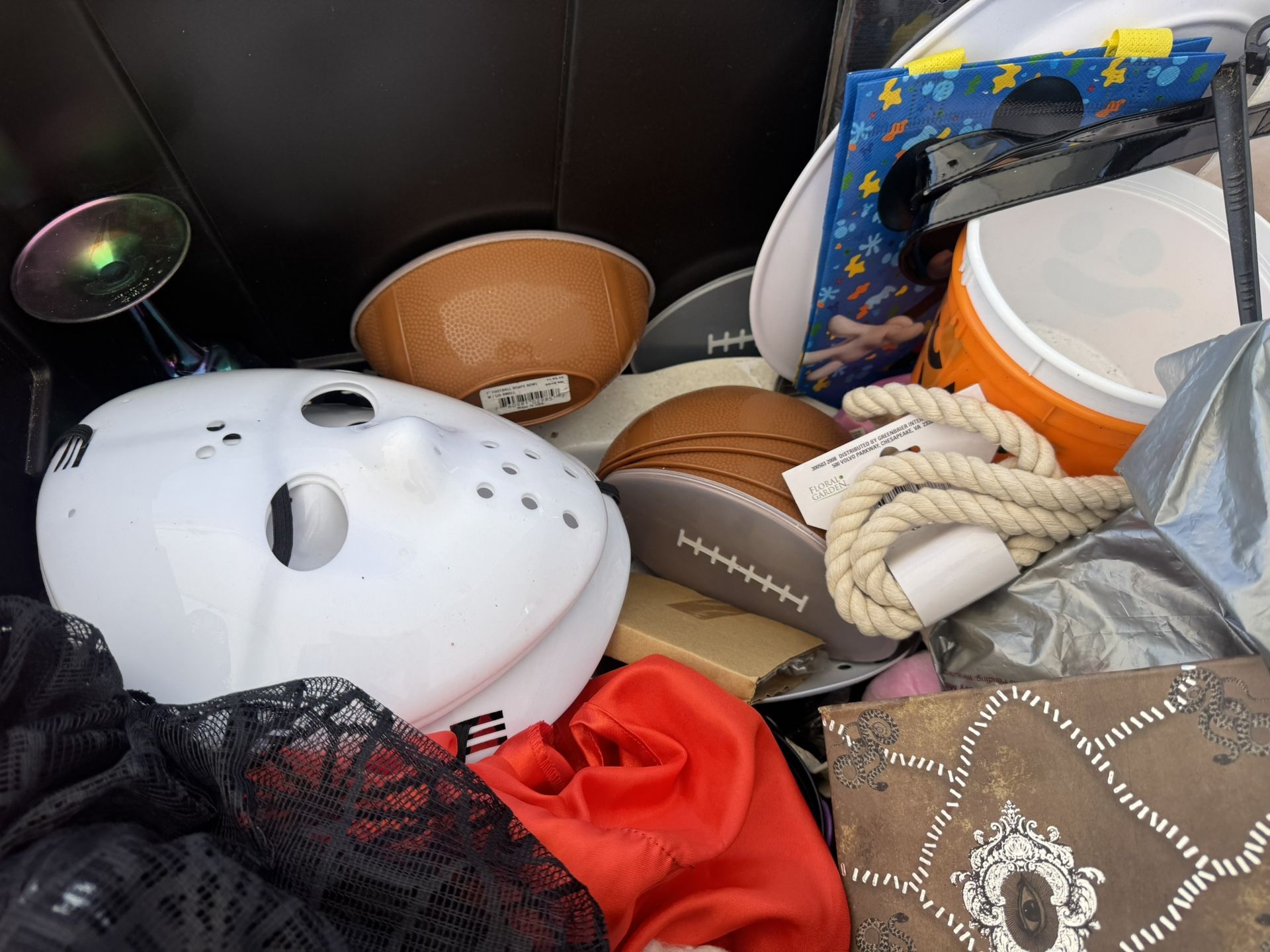 Halloween Masks And Tote Full
