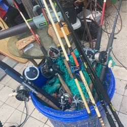 Fishing Rods And Reels All For One Price 