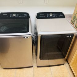 Samsung Washer & Gas Dryer w/ Smart Things - Like new