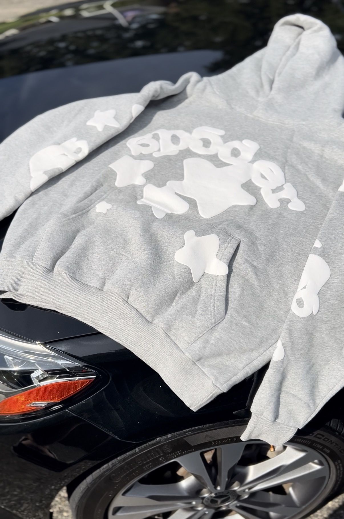 Sp5der Beluga Hoodie 'Grey'