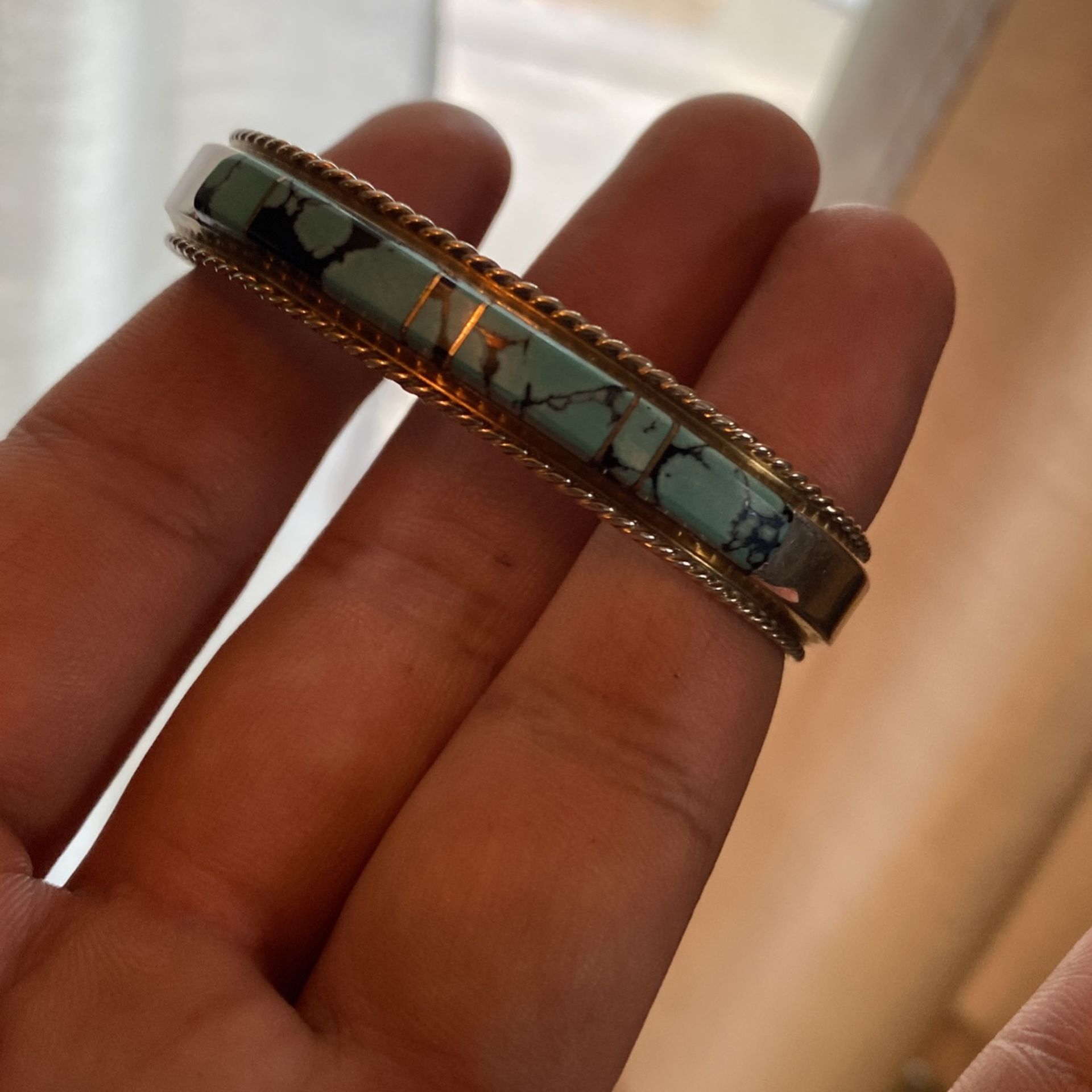 Turquoise silver bracelet