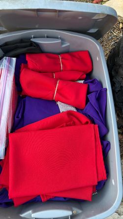 $40 OBO Red and purple table napkins 150 total