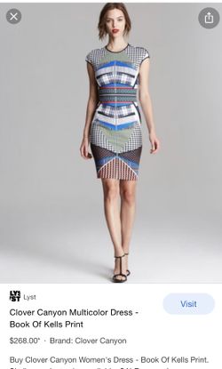Clover Canyon Book Of Kells Print Dress 