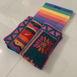 Lot 3 - Two Beach Towels & One Cushion 