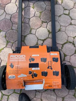 ridgid telescopic handle whit weels pro gear