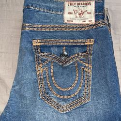 True Religion Relaxed Straight Jeans 