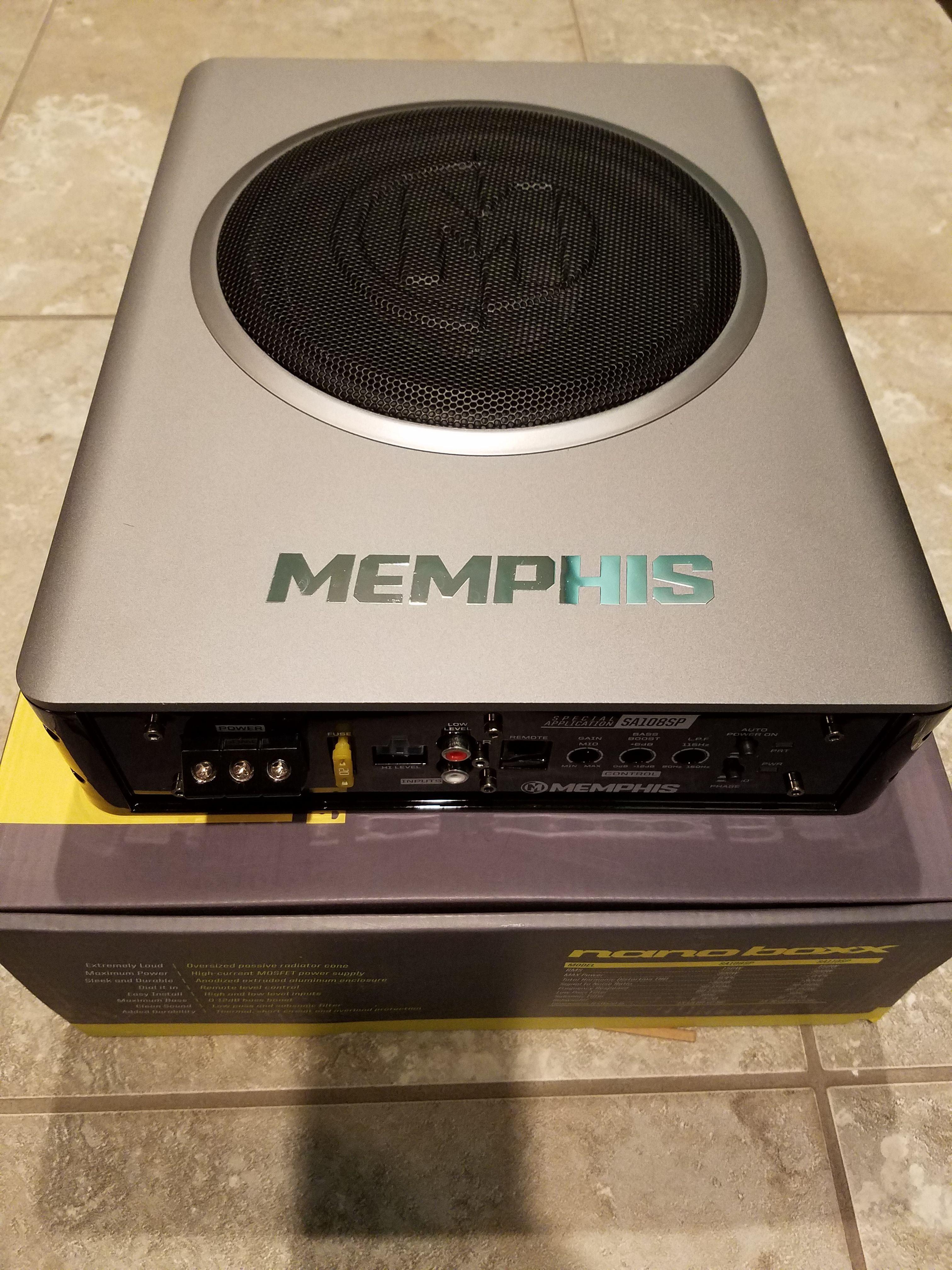 Memphis nano box under seat subwoofer amp combo