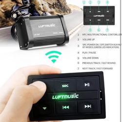 Bluetooth Marine Amplifier 4 Channel - Full Range Marine Amp - Waterproof Motorcycle Amplifier - Wir