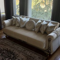 Formal Sofa Set Converts Into Bed , 3 Single Chase Chair