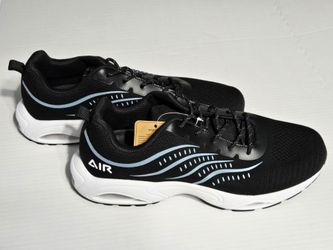 WNA Step Up Men's Air Cushion Running Walking Sneakers Black Blue Size 12 New